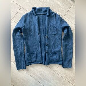 Paolo Casalini Blue Button-Up Cardigan